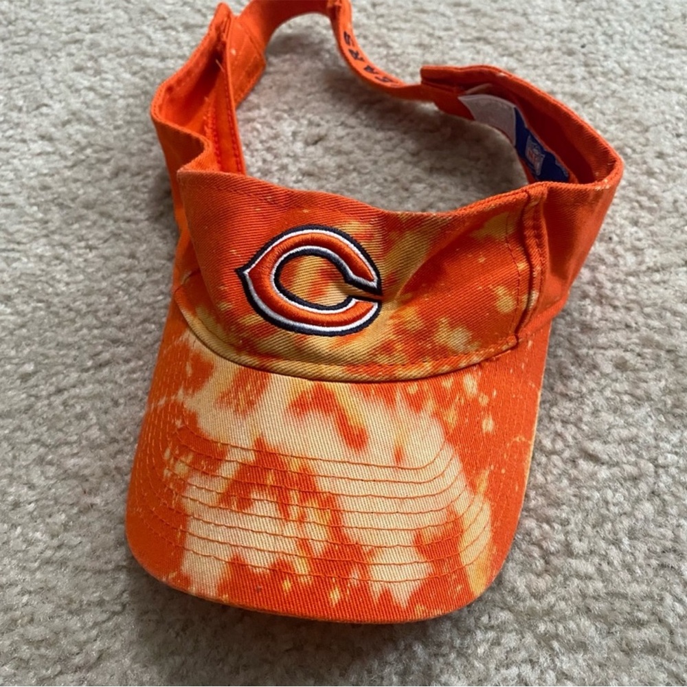 Chicago Bears Bleach Splatter Dad Hat OS